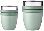 Mepal Lunchbox "Lunchpot mini + regular Ellipse 2er Set" Sp&uuml;lmaschinengeeignet,