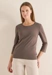 Rundhalsshirt CECIL, Damen, Gr. 3XL, urban taupe, Web, 100% Baumwolle, unifarben,