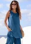 Longtop LASCANA, Damen, Gr. 40/42, blau (dunkelblau), Jersey, Obermaterial: 94%