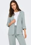 Longblazer ONLY "ONLSIESTA 3/4 OPEN LIN BL BLAZE TLR NOOS", Damen, Gr. 34, gr&uuml;n