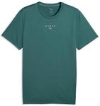 Trainingsshirt PUMA "M X HYROX POLY GRAPHIC TEE", Jungen, Gr. S, gr&uuml;n (herb garden),