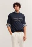 bugatti T-Shirt mit einem bugatti-Print