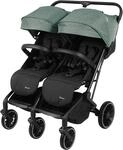 BabyGo Zwillingsbuggy "Zwillingskinderwagen GOTwice" mit drei schwenkbaren