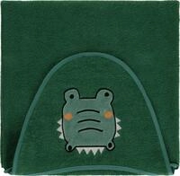 Egeria Kapuzenhandtuch "Crocodile" mit Kokodil Applikation