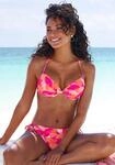Push-Up-Bikini-Top LASCANA "Tilly", Damen, Gr. 36, Cup C, blau (beere,...