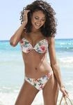 Bikini-Hose LASCANA "Salsa", Damen, Gr. 42, N-Gr, beige (creme bedruckt),