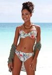 Bikini-Hose LASCANA "Salsa", Damen, Gr. 36, N-Gr, beige (creme bedruckt),...