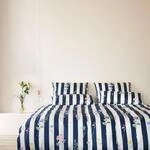 Elegante Bettw&auml;sche "Flowerstripe" 2 angenehmes Hautgef&uuml;hl