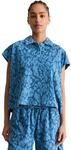 Poloshirt MARC O'POLO DENIM "aus Organic Cotton", Damen, Gr. XXS, medium blau,