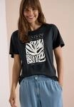 Cecil T-Shirt mit Fotoprint und Wording