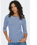 3/4-Arm-Shirt ONLY "ONLFIFI LIFE 3/4 PRINTED TOP CS JRS", Damen, Gr. M, cloud...
