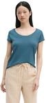 T-Shirt MARC O'POLO "aus Organic Cotton", Damen, Gr. XXL, bright sea, Obermaterial: