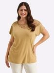 Sheego Rundhalsshirt "Halbarmshirt" 1