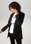 Longblazer ANISTON CASUAL, Damen, Gr. 36, schwarz, Jersey, Obermaterial: 63%