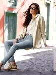 Blusenblazer HEINE "Blusenblazer", Damen, Gr. 38, gold (sand), 100% Polyester, Blazer