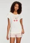 Shorty VIVANCE DREAMS, Damen, Gr. 40/42, ecru, rose, Single Jersey,...