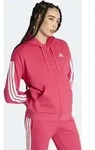 Kapuzensweatjacke ADIDAS SPORTSWEAR "ESSENTIALS 3-STREIFEN FLEECE", Damen, Gr. XL,
