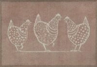 Turtle Mat Fu&szlig;matte "Hens" rechteckig 9 mm H&ouml;he