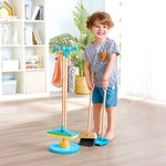 Kinder-Besen HAPE "Spielzeug-Putzset mit Ordnungsst&auml;nder", bunt,