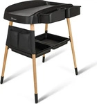 BabyGo Wickeltisch "ChangeMe, schwarz" bis 11 kg Made in Europe 62 cm schwarz Baby