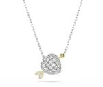 Kette mit Anh&auml;nger SWAROVSKI "Schmuck Geschenk Idyllia Halskette Herz mit...
