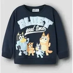 Sweatshirt NAME IT "NMMJUST BLUEY NREG SWEAT UNB NOOS SKY", Jungen, Gr. 92, navy