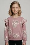 Sweatshirt NAME IT "NMFKIWILE LS NREG SWEAT UNB", M&auml;dchen, Gr. 116, rosa (lilas),
