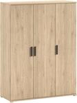 Vipack Kleiderschrank "SAM mit 3 Dreht&uuml;ren, 1 Kleiderstange, 7 F&auml;cher, universell
