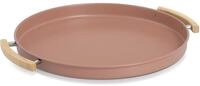 Zeller Present Tablett "Serviertablett, Metall/Gummibaum, mocca" Trendfarbe,...