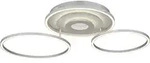 GLOBO LIGHTING Deckenleuchte "MILES", wei&szlig; (silberfarben), 1, &Oslash; 40cm H: 11,5cm, 1