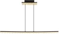 GLOBO LIGHTING H&auml;ngeleuchte "HILTON", schwarz (schwarz matt), 1, H: 120cm, 1 Stk.,