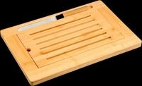 KESPER Schneidebrett "Brotschneidebrett inkl. Kr&uuml;melfach" inkl. Brotmesser