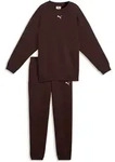 Trainingsanzug PUMA "LOUNGEWEAR OVERSIZED SWEAT SUIT FL G", M&auml;dchen, Gr. 176, braun