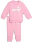 Trainingsanzug PUMA "MINICATS ESS CREW SET FL INF", Jungen, Gr. 80, pink shimmer,