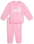 Trainingsanzug PUMA "MINICATS ESS CREW SET FL INF", Jungen, Gr. 80, pink shimmer,