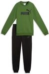 Trainingsanzug PUMA "ESS NO1 LOGO CREW SWEAT SUIT FL B", Jungen, Gr. 176, earthy
