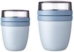 Mepal Lunchbox "Lunchpot mini + regular Ellipse 2er Set" Sp&uuml;lmaschinengeeignet,