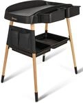 BabyGo Wickeltisch "ChangeMe, schwarz" bis 11 kg Made in Europe 62 cm