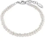 Perlenarmband ENGELSRUFER "ARMBAND S&Uuml;SSWASSERZUCHTPERLE" Gr. 20, wei&szlig; (silber, 925,