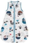 Babyschlafsack SCHLUMMERSACK "Schlafsack ohne F&uuml;&szlig;en 0.5 Tog" Gr. 70, blau (pirat),