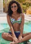 Bikini-Hose S.OLIVER "Avin", Damen, Gr. 42, N-Gr, bunt (gr&uuml;n, blau bedruckt),