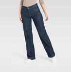 Weite Jeans MAC "WIDE", Damen, Gr. 36, L&auml;nge 34, blau (fashion rinsed), Denim/Jeans,
