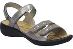 Sandale JOSEF SEIBEL "Ibiza 86, platin", Damen, Gr. 36, grau (platin), Obermaterial:
