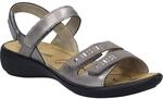 Sandale JOSEF SEIBEL "Ibiza 86, platin", Damen, Gr. 36, grau (platin), Obermaterial: