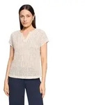 Kurzarmshirt BETTY & CO "Damen kurzarm", Damen, Gr. S, beige (grau), Obermaterial: