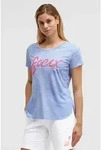 Rundhalsshirt SOCCX, Damen, Gr. XS, soft ocean, Single Jersey, Material: