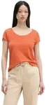T-Shirt MARC O'POLO "aus Organic Cotton", Damen, Gr. XXS, warm orange, Obermaterial: