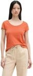 T-Shirt MARC O'POLO "aus Organic Cotton", Damen, Gr. XXS, warm orange, Obermaterial: