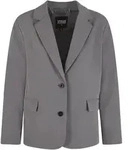 Allwetterjacke URBAN CLASSICS "Urban Classics Ladies Long Blazer", Damen, Gr. S, grau