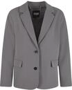 Allwetterjacke URBAN CLASSICS "Urban Classics Ladies Long Blazer", Damen, Gr. S, grau